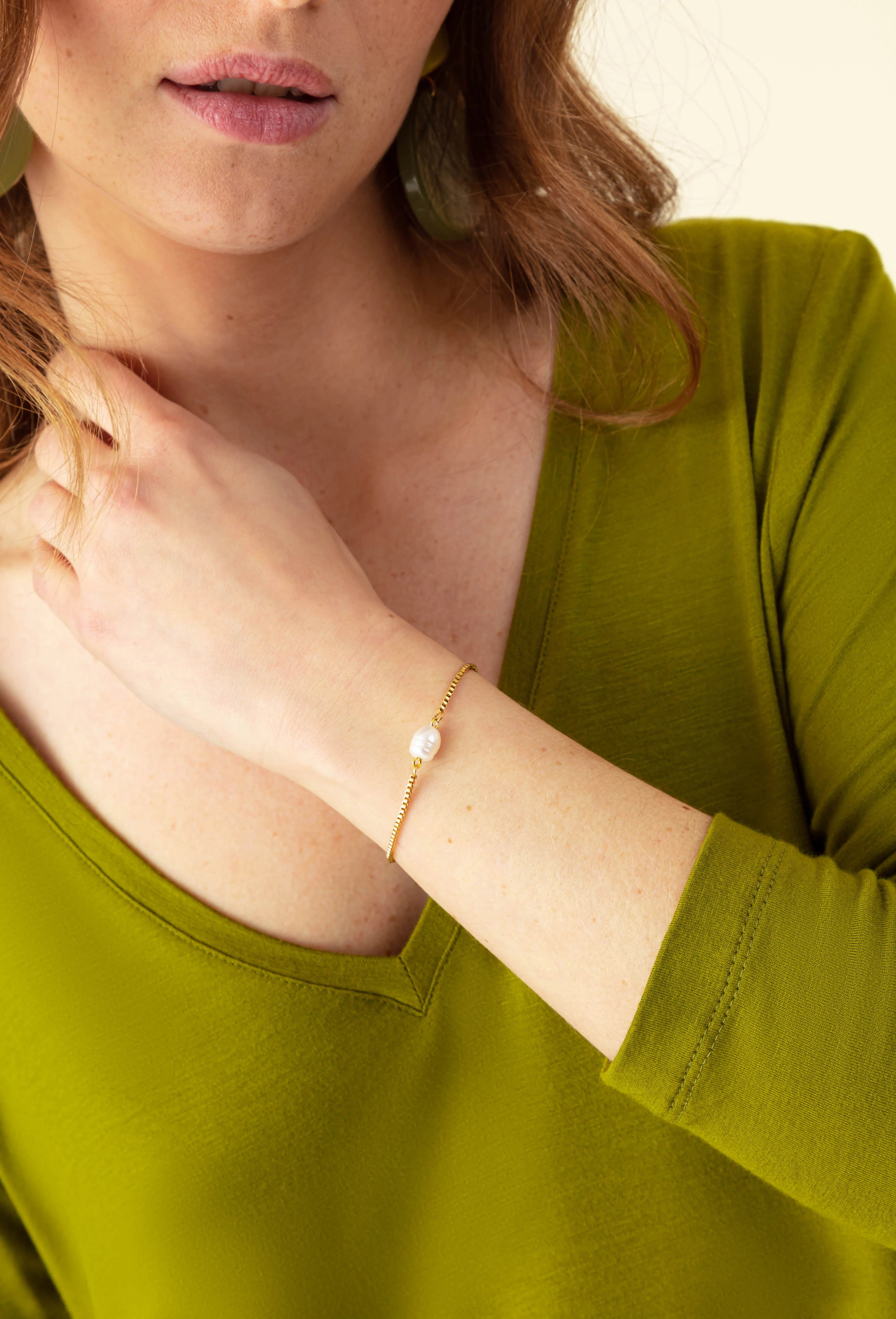 Bracelet TRAMONTANE Perle Blanche - Image 3