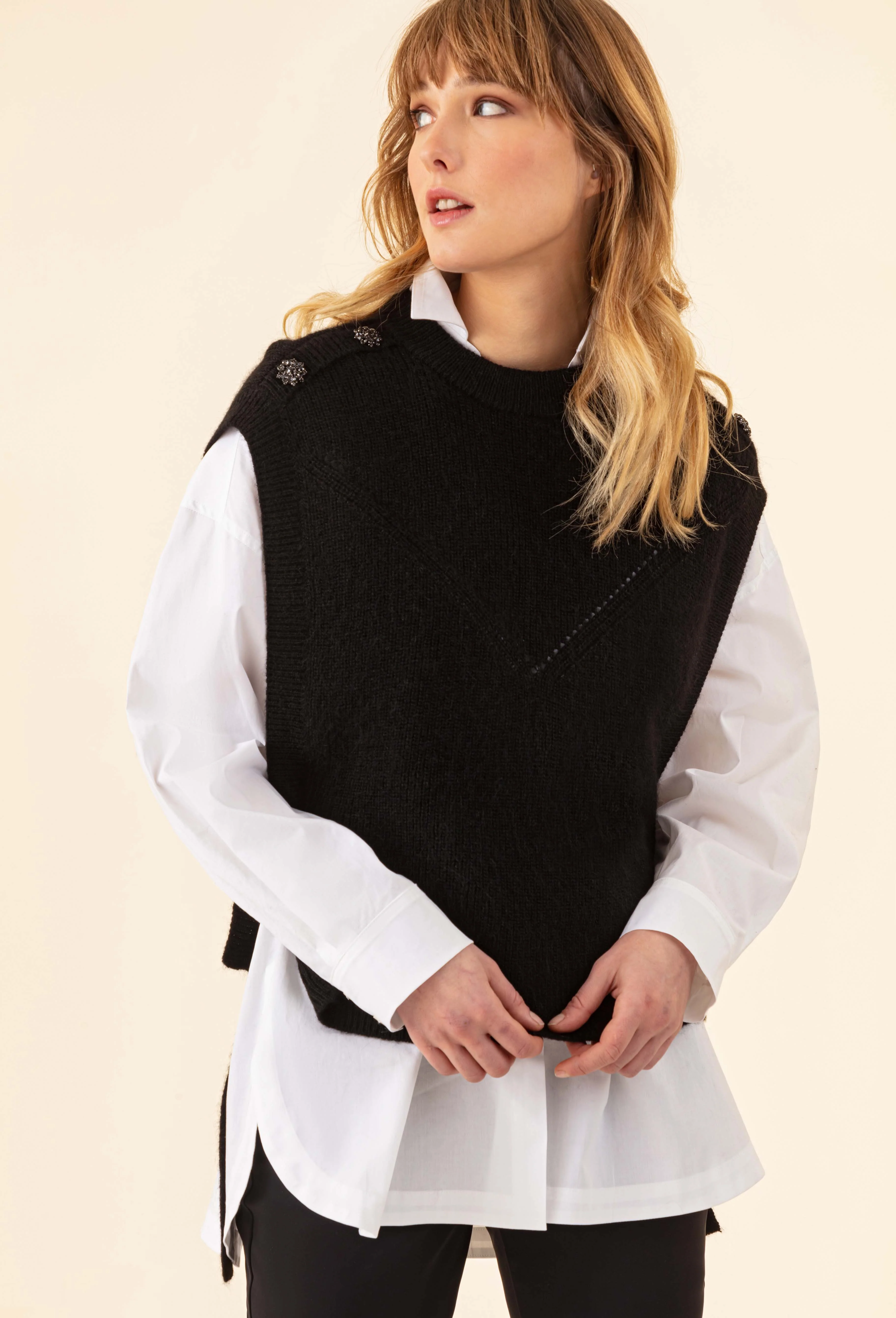 Chemise oversize Norse en popeline blanche - Image 5