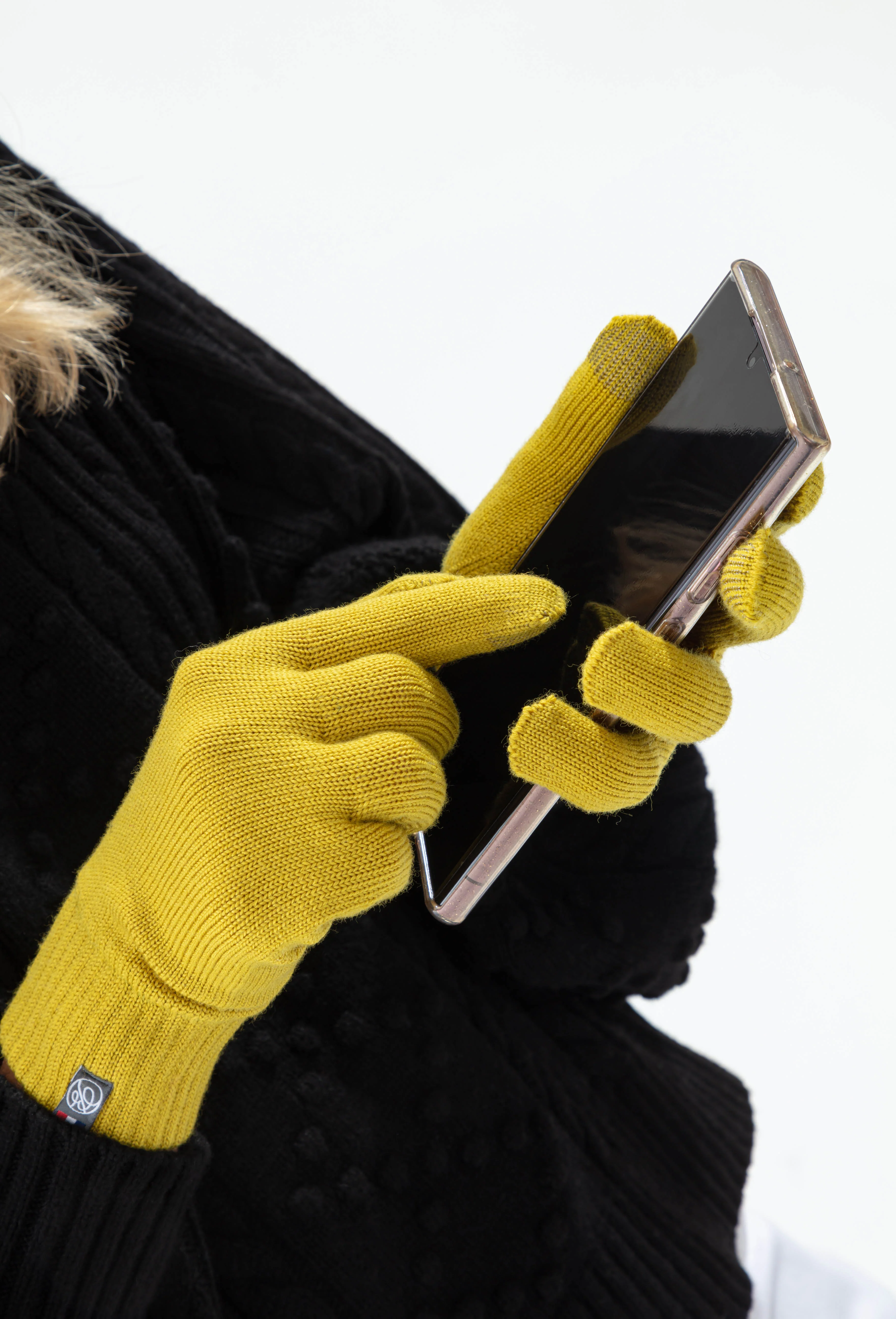 Gants Tactiles Pia jaune citron - Image 3