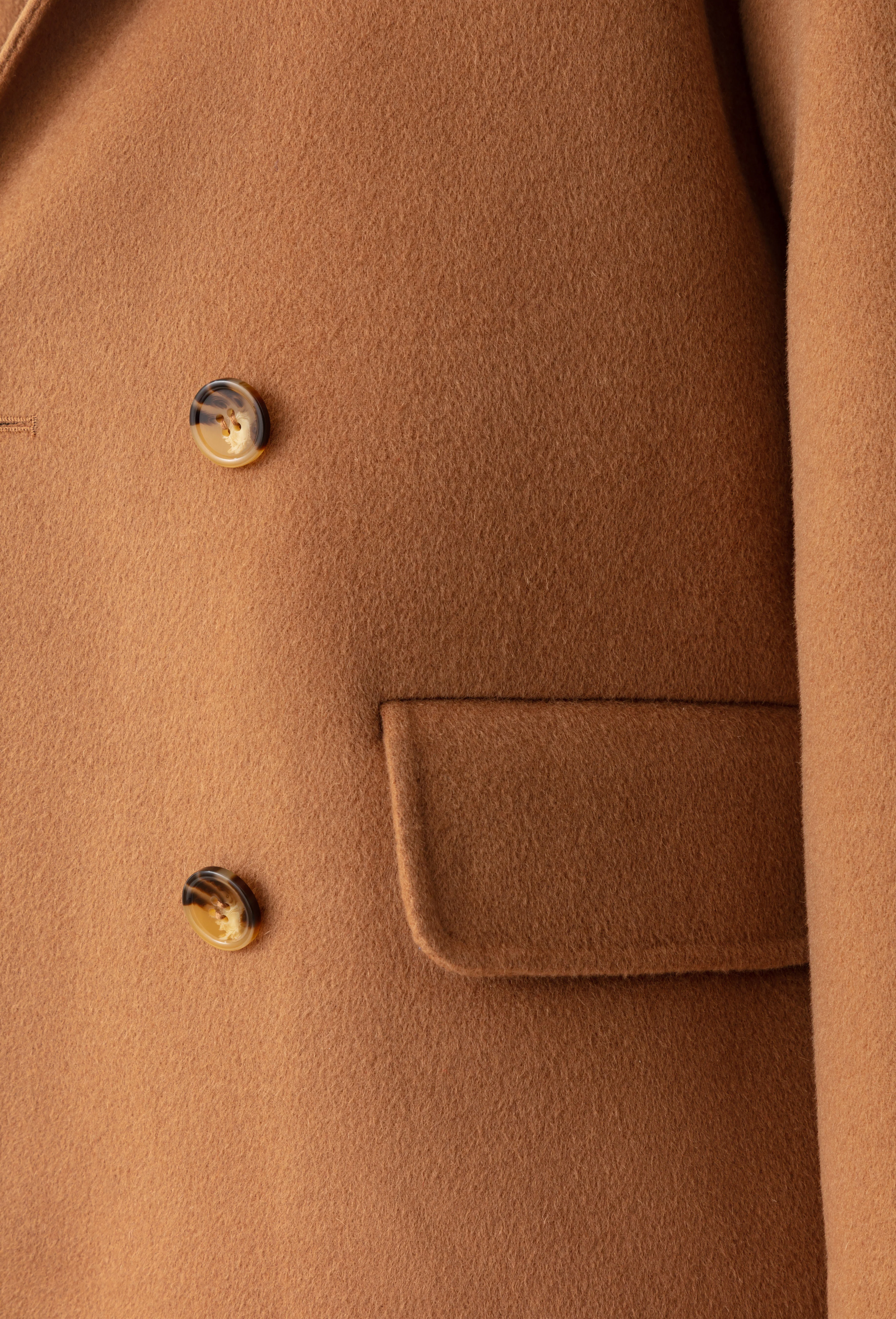 Manteau double face Amalia camel 100% laine - Image 3