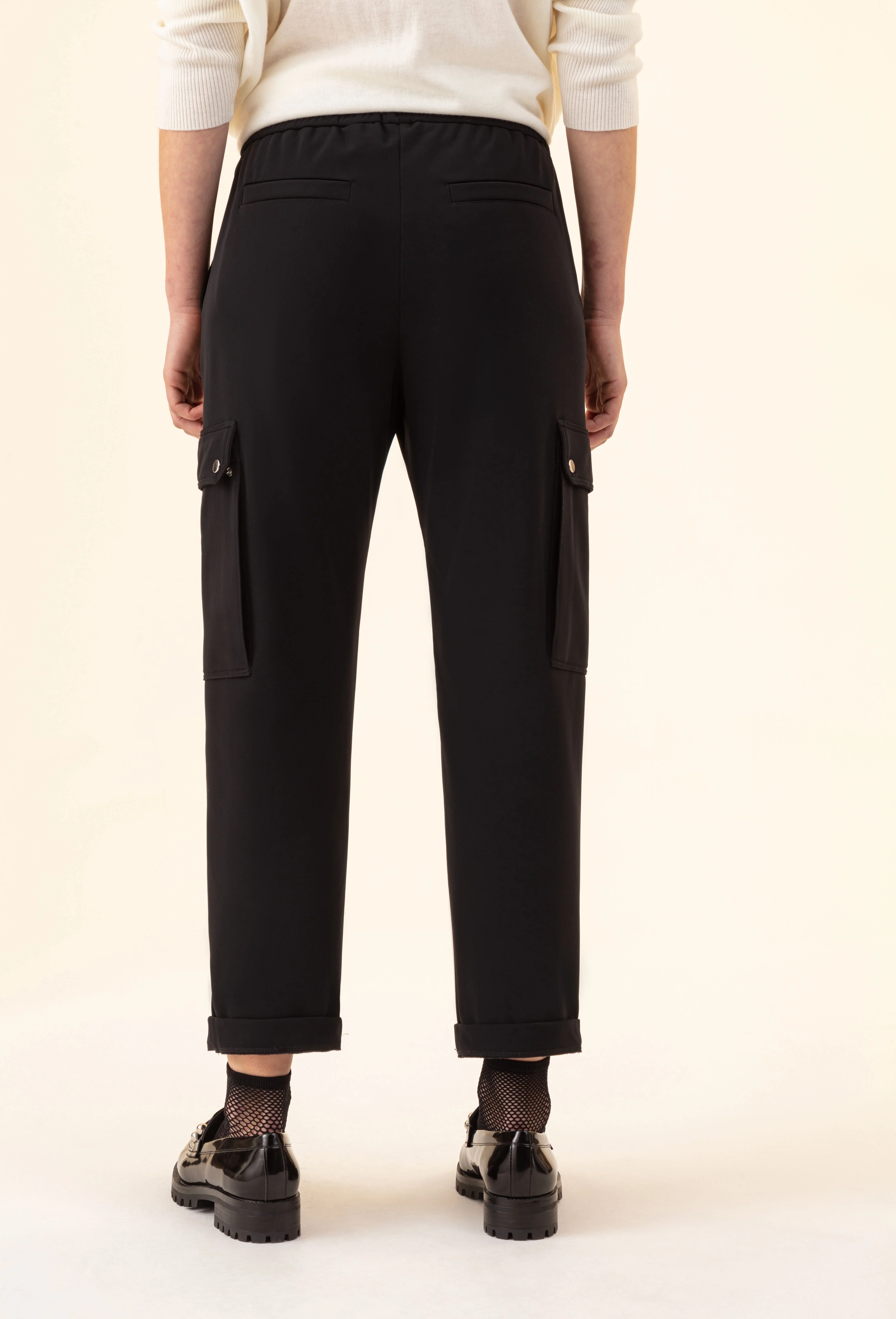 Pantalon Aurora noir en jersey technique - Image 3