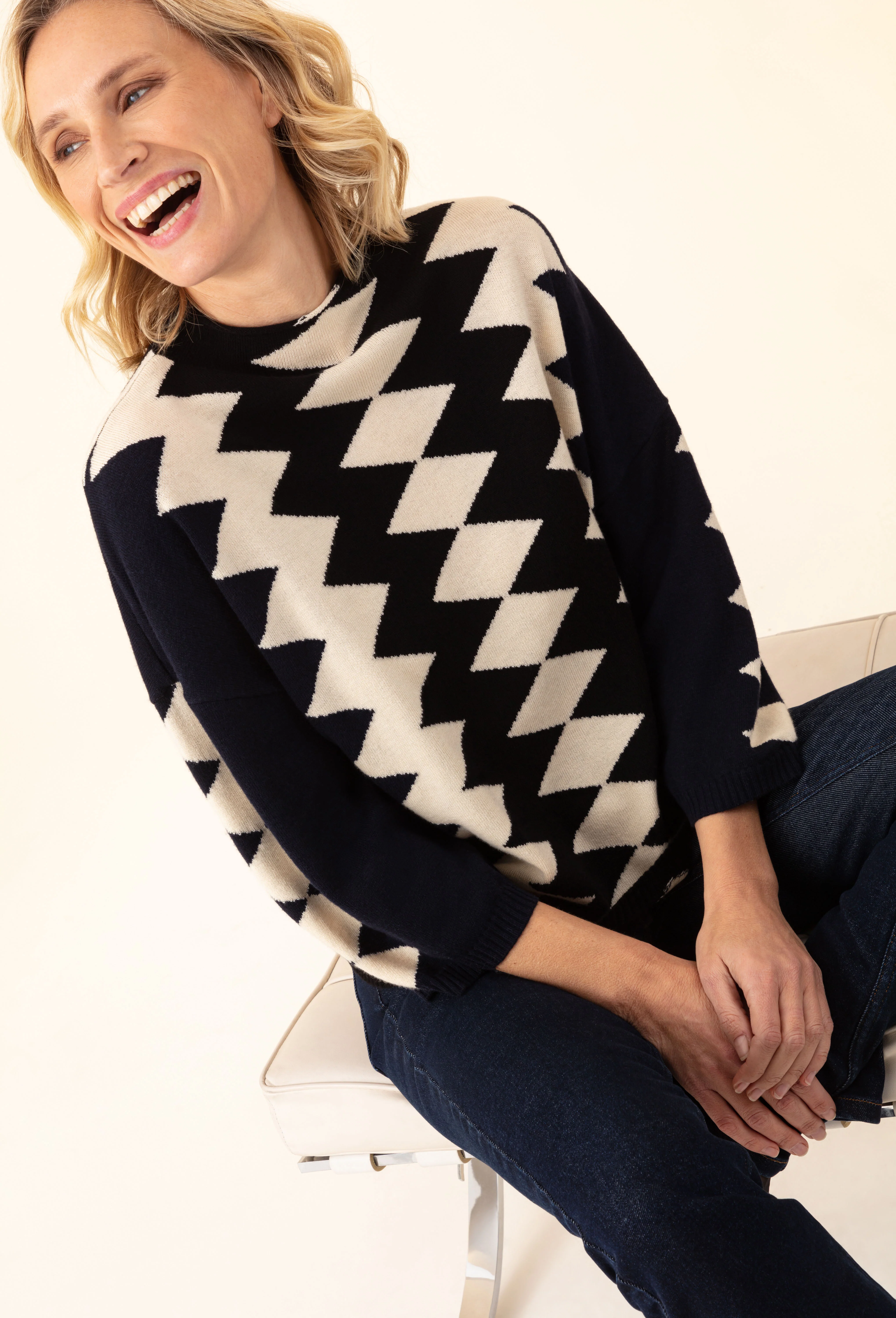 Pull Kira graphique 50% laine - Image 2