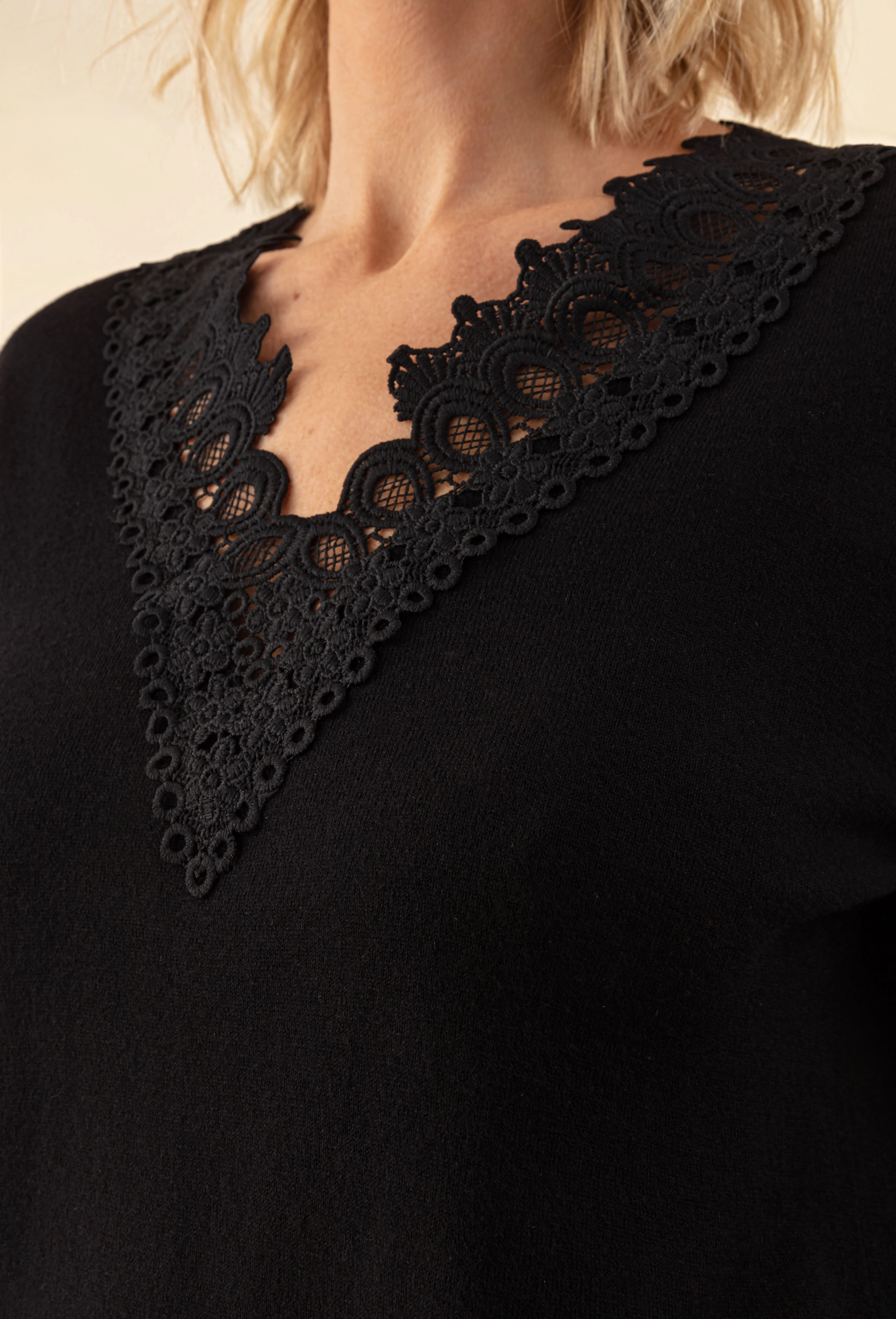 Pull Panache noir 50% laine - Image 3