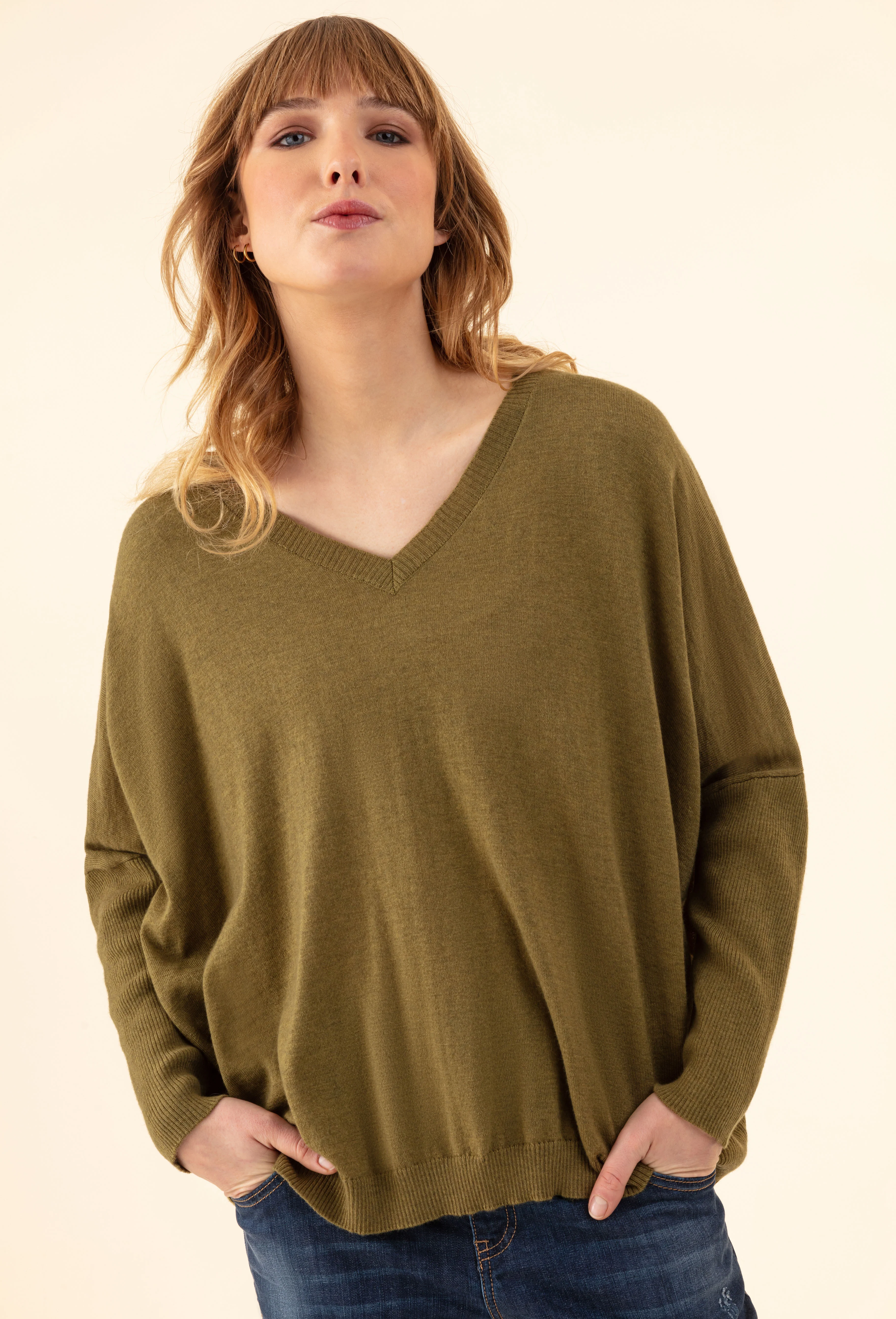 Pull Tobby kaki 50% laine