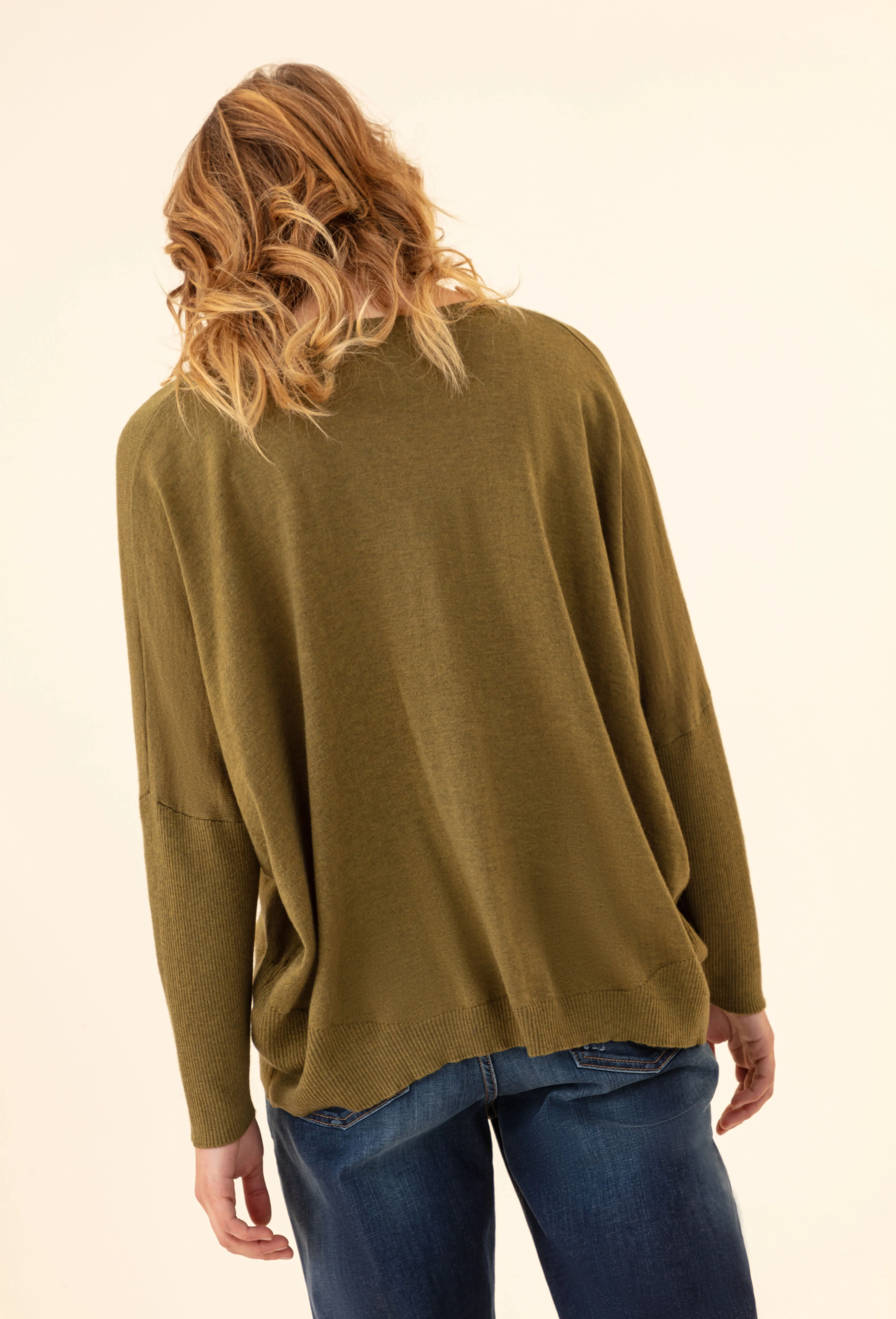 Pull Tobby kaki 50% laine - Image 2